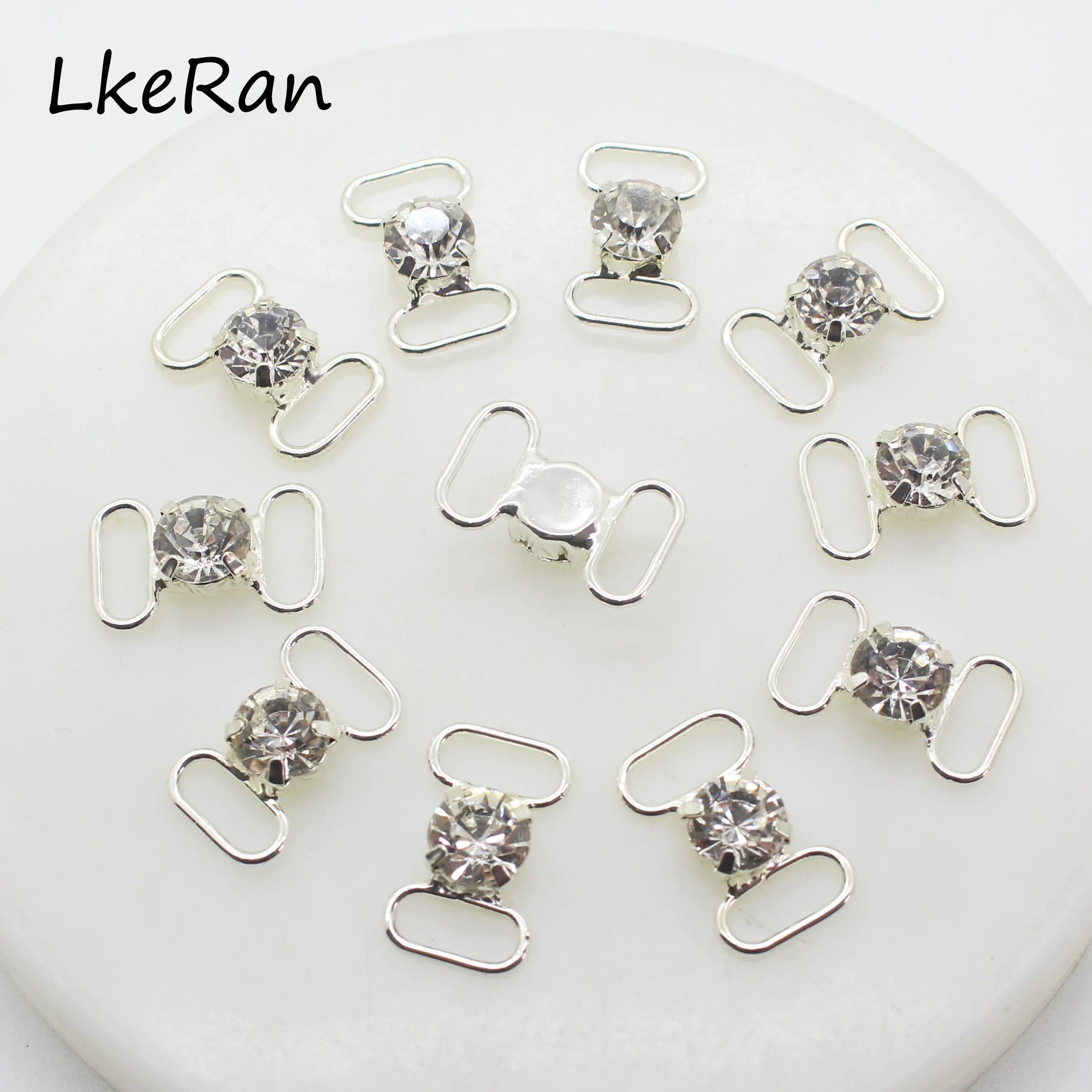 

Wholesale 100Pcs/pack 10x20mm SS38 Clear Crystal Buckles Sew on Bikini Accessories Diy Wedding Card Making Handmade Jewelry