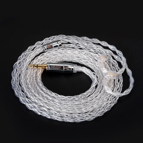 KBEAR-Limpid Pro 4N 8-жильный обновленный флагманский кабель из чистого серебра 2-контактный/MMCX/ TFZ/ QDC кабель для наушников-вкладышей для KZ ASX BL01