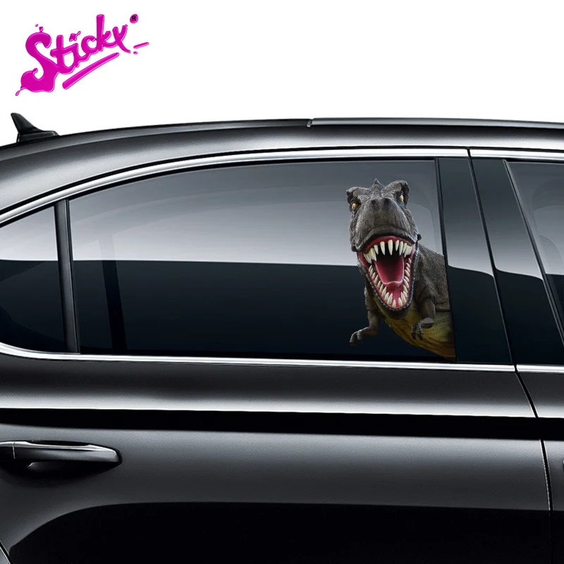 

Funny Jurassic Dinosaur Creative Car Sticker Decal Decor Cover Scratches Waterproof Motorcycle Off-road Laptop Trunk Guitar PVC