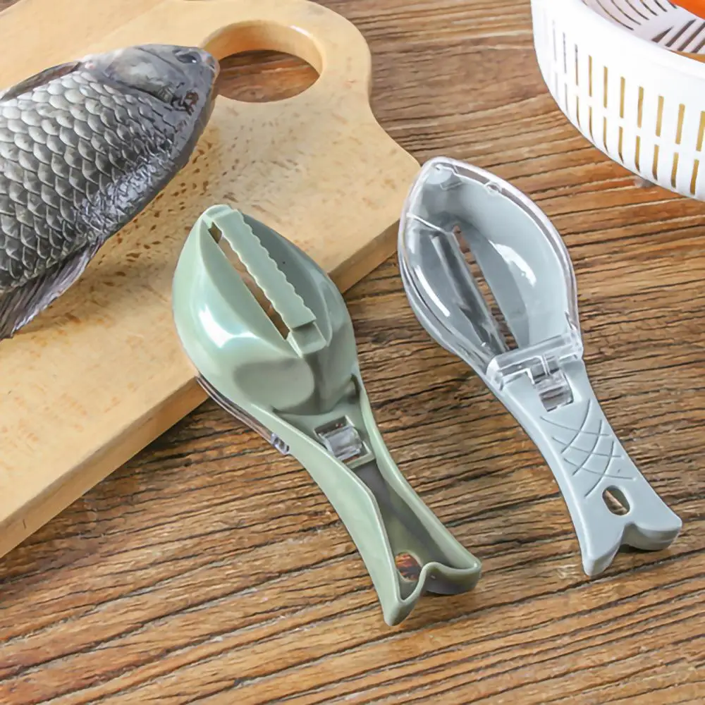 

Plastic Fish Skin Scale Knife Cleaning Scraper Practical Fish Skin Shaver Manually Fish Seafood Peeler Brush Remover Cleaner