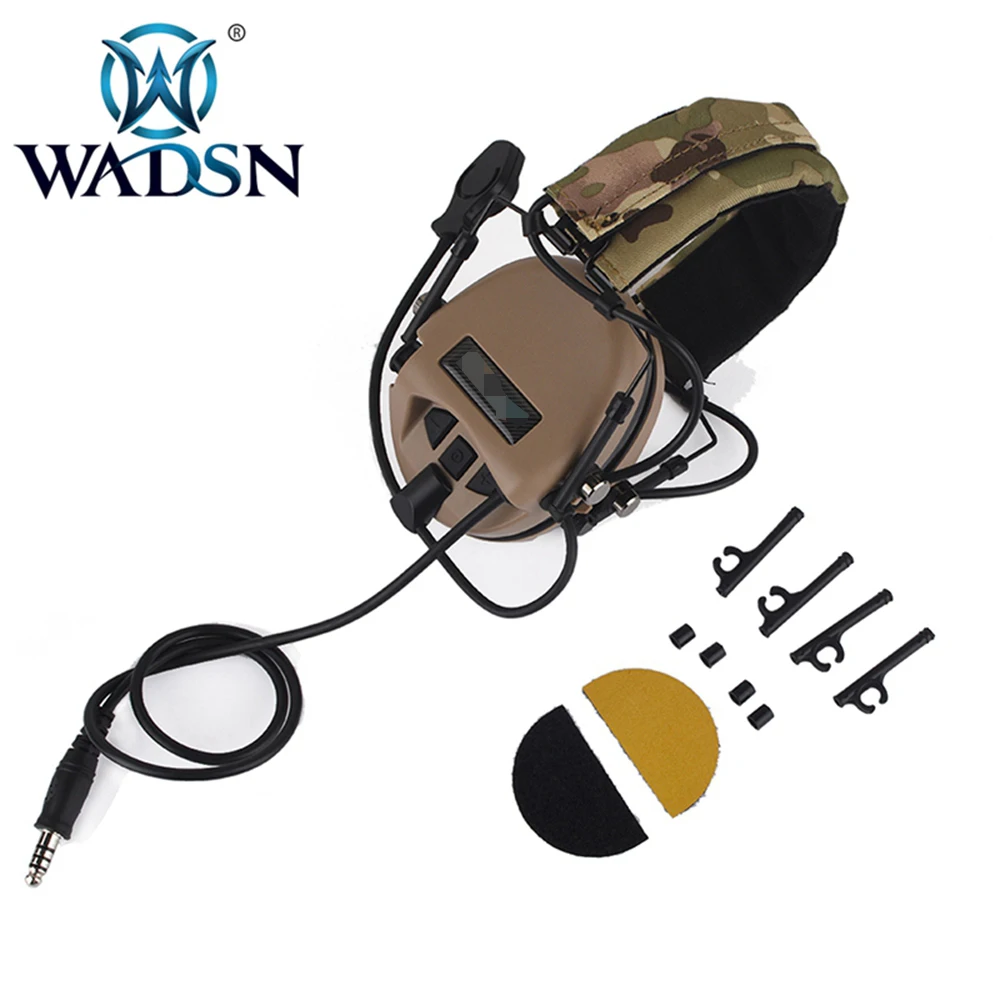 WADSN Tactical TEA Hi Threat Tier 1 Softair гарнитура военная авиация шумоподавляющие гарнитуры