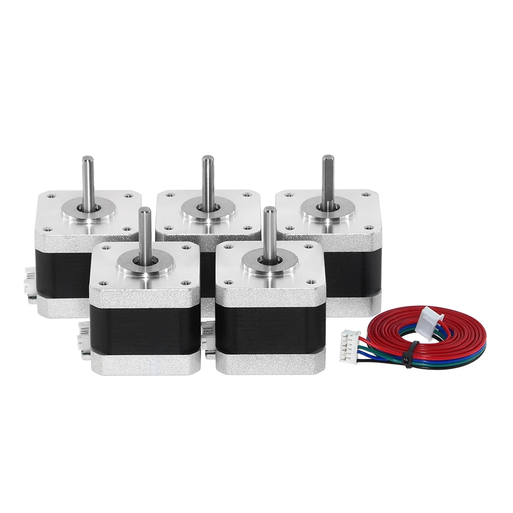 

5Pcs Usongshine Nema17 Stepper Motor 17HS4401S 1.5A Nema 17 42BYGH 17HS4401 4 Lead for 3D Printer XYZ CNC Engraver