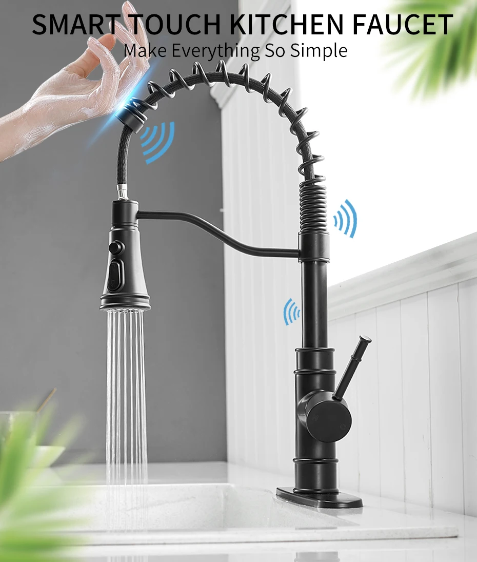 paper towel holder wall mount Smart Touch Kitchen Faucets Crane For Sensor Kitchen Water Tap Sink Mixer Rotate Touch Faucet Sensor Water Mixer WF-1116 cheap kitchen sinks