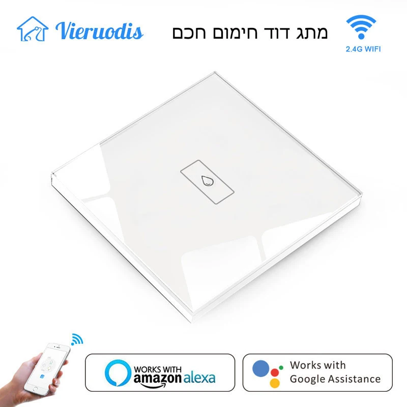

ISRAEL Tuya Smart Life Boiler Wifi Switch Water Heater Voice APP Control Touch Panel ON OFF Timer Work Alexa Google Home