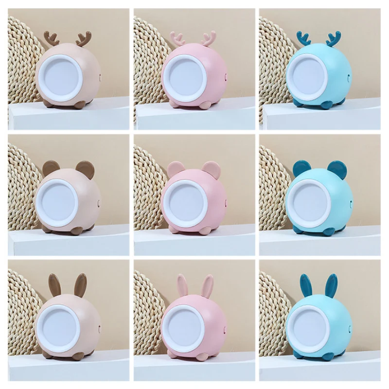 Мультяшный сенсорный ночник с зарядкой через Usb плавное затемнение прикроватная