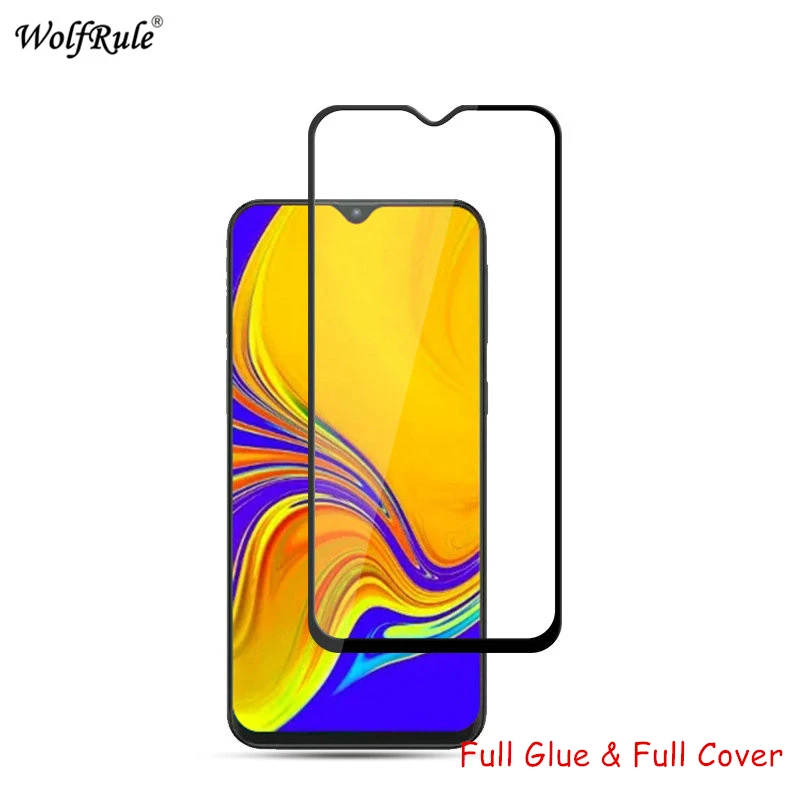 2 piezas de Protector de pantalla LCD para Samsung Galaxy A30S pegamento completo vidrio templado para Samsung A50S vidrio de cubierta completa A30S A50S 6,4"-0