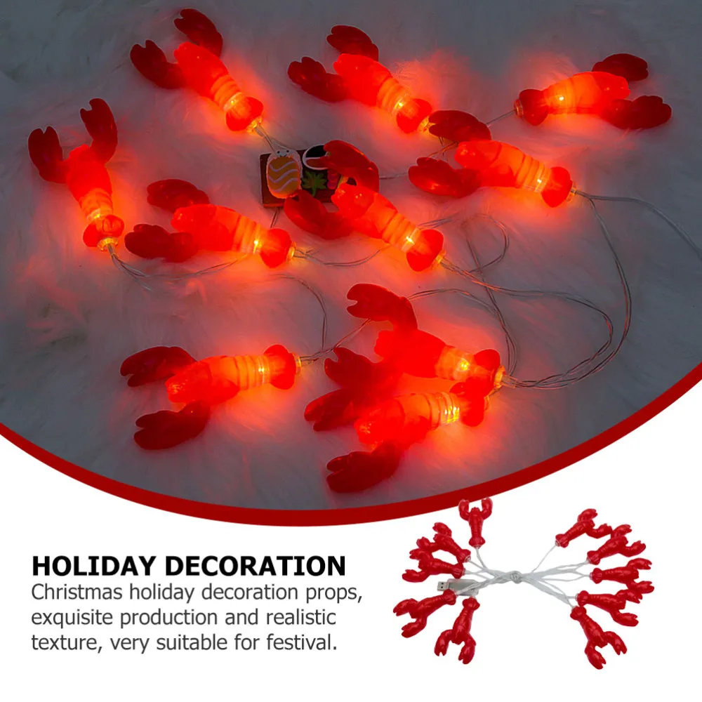 

1Pc Decorative Lamp Festival LED Light Hanging String Lamp Adornment Prop (Red)
