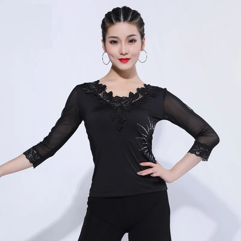 H2644 женский топ для латиноамериканских танцев женская одежда Chacha Lumba