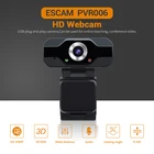 Веб-камера ESCAM PVR006 с микрофоном, USB, Full HD, 1080P
