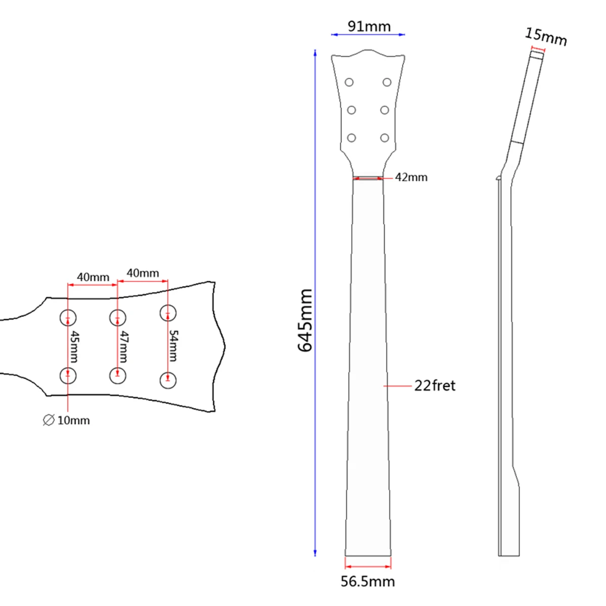 Электрогитара LP замена шеи из красного дерева гриф 22 Capo G S401 | Спорт и развлечения