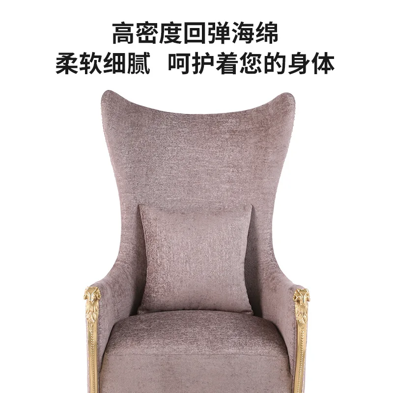High Resilience Sponge Zodiac Copper Art Dining Chair European Modern Simple Imitation Leather Soft Cover Brass | Мебель