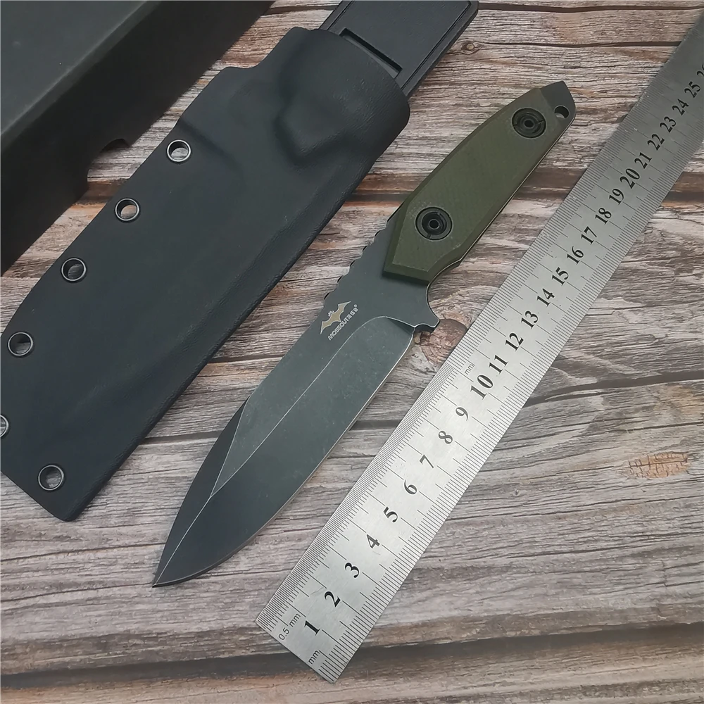 Острый охотничий прямой нож для выживания высокой твердости используемый
