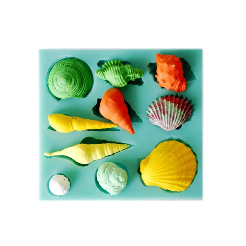 Морская раковина и искусственная силиконовая форма для торта выпечки конфет