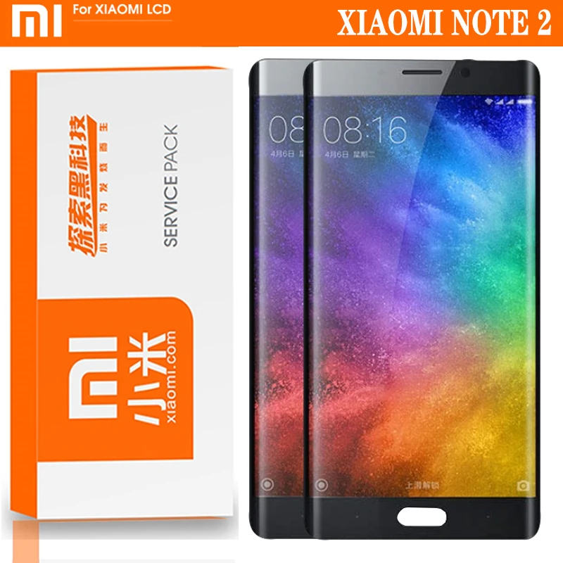 Оригинальный ЖК дисплей 5 7 дюйма для Xiaomi Mi Note 2 сенсорный экран дигитайзер Note2