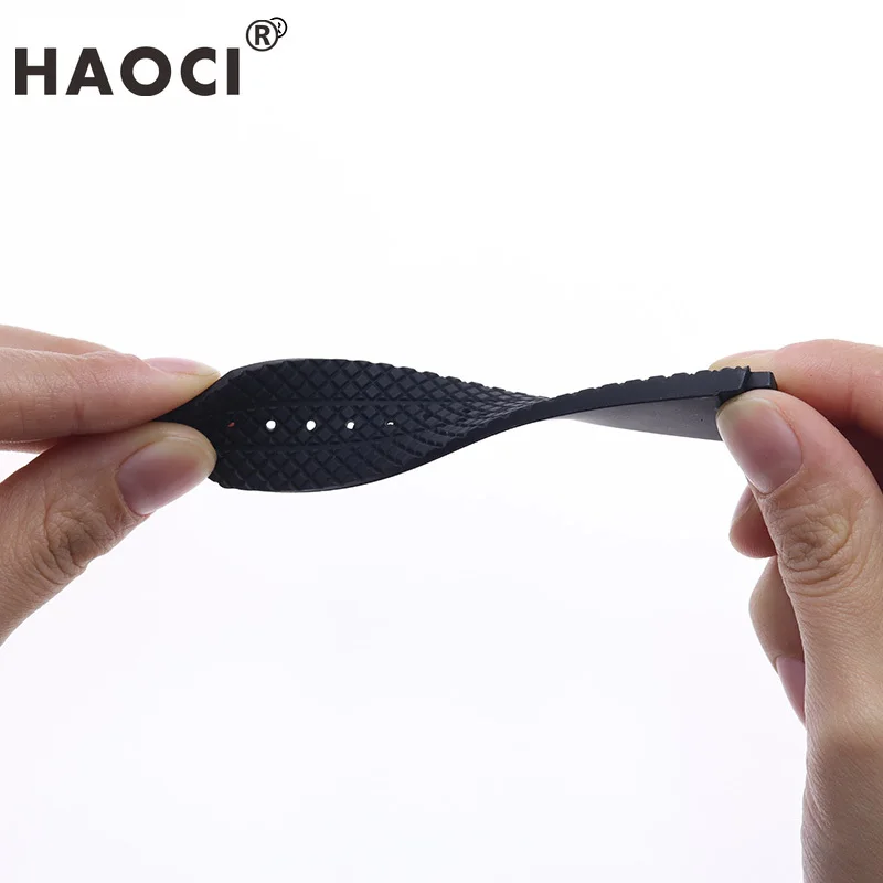 24mm Silicone Edition Fashion WatchBand For hublot Big Bang Series Skidproof Band Soft Watch Strap For HUBLOT Wrist Bracelet