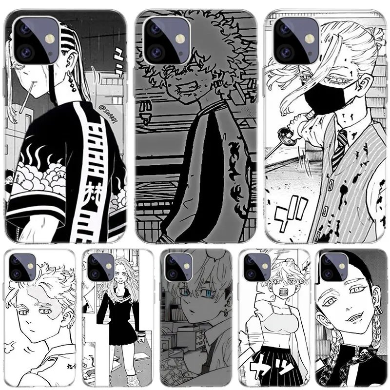 

Tokyo Avengers Anime Case for Apple iPhone 13 12 11 Pro SE 2020 X XR XS Max 7 8 6 6S Plus 5 5S Silicone Phone Cover Coque