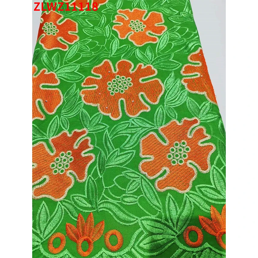 

Top Quality African Cotton Cloth Classic ​Nigerian Swiss Lace In For Women Wedding Fabric ZLWZ11118