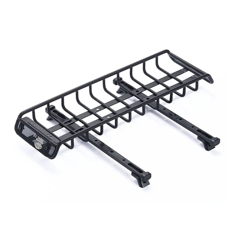 

Metal Luggage Carrier Roof Rack with Fixing Rail for 1/10 RC Crawler Traxxas TRX4 TRX6 Axial SCX10 III 90046 AXI03007