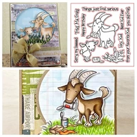 totes ma goats clear stamps for diy card making goatsphrases kids transparent silicone stamp new 2019