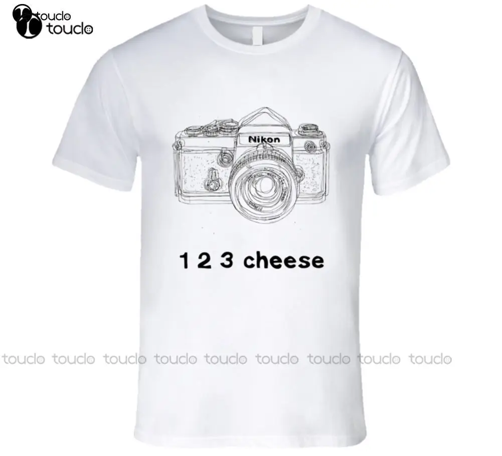 

Printed T-Shirt Men Cheese Camera T Shirt O-Neck T Shirt Custom aldult Teen unisex digital printing Tee shirt fashion funny new