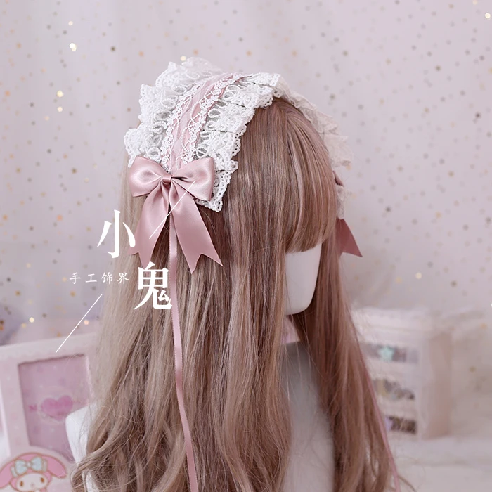 Lolita headband flower marry love god angel handle LO mother wild lace kc hair band bow head jewelry | Тематическая одежда и