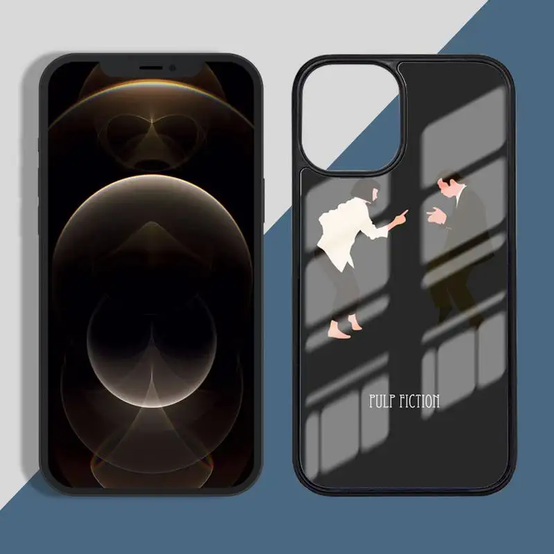 

Pulp Fiction soft Silicone Phone Cases PC for iPhone 11 12 pro XS MAX 8 7 6 6S Plus X 5S SE 2020 XR