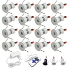 Миниатюрный Светодиодный точечный светильник, лампа для спальни, кухни с дистанционным управлением, прожектор для лестницы, кабинета, вечеринки, IP65, 1 Вт, 12 В