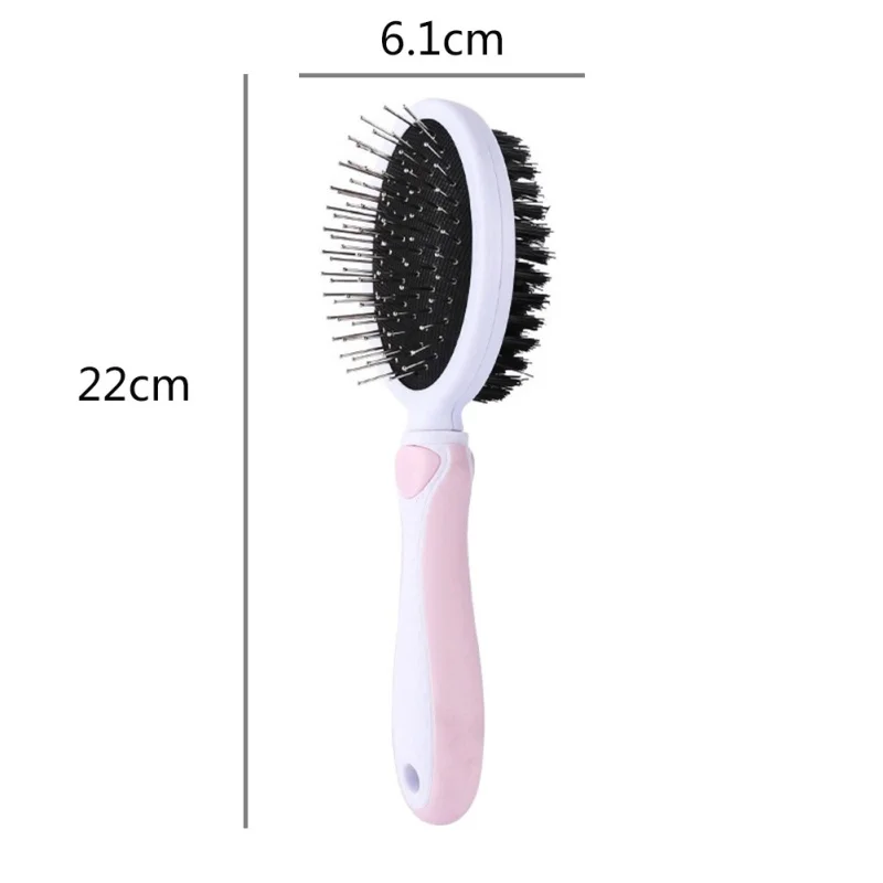 

Double Sided Pet Dog Hair Removal Needle Tool Candy Color Non-slip Pet Supply Combs Fur Cleaning Brush Grooming Large Size Combs