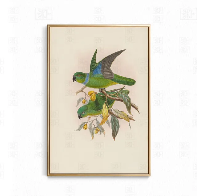 Фотообои с изображением цветов и птиц