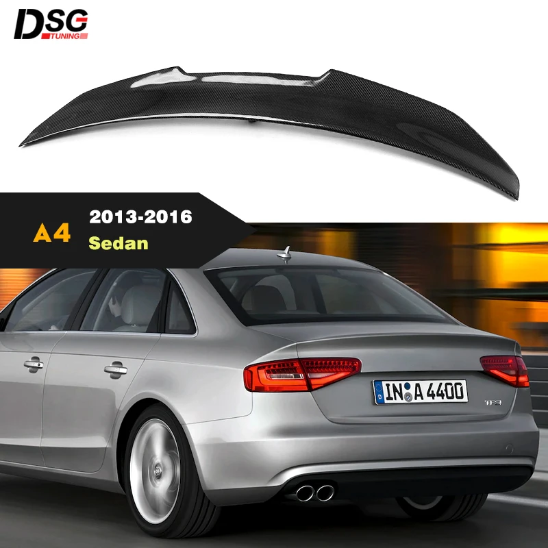 Углеродное волокно автомобиля задний спойлер палубы утконоса багажника губ