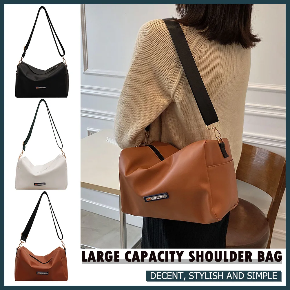 

Новинка 2021, женская сумка-тоут, модная кожаная сумка, простая повседневная сумка-мессенджер на плечо, сумка-шоппер унисекс, дизайнерская сум...