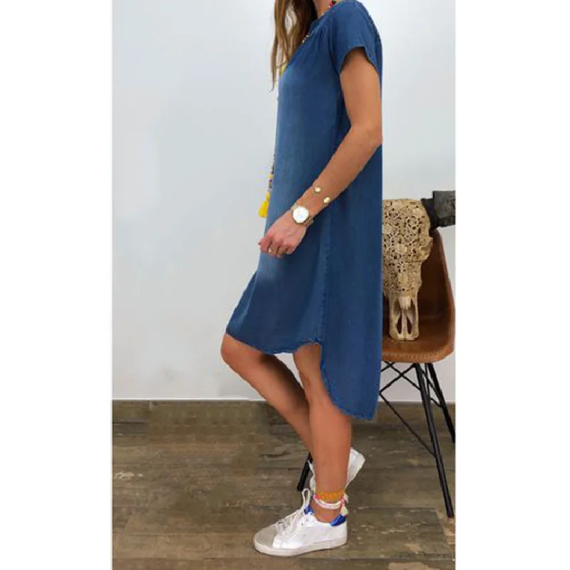 2020 летнее женское повседневное джинсовое платье модное крутое длинное вечернее