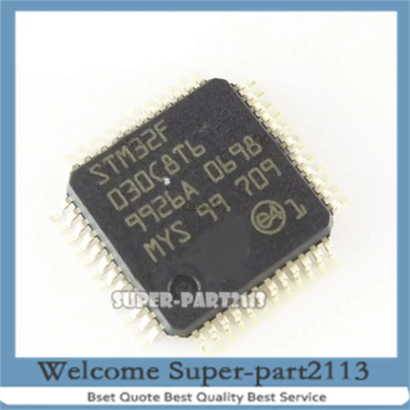 

Бесплатная доставка, новинка, 10 шт., STM32F030C8T6, оригинальная фотография