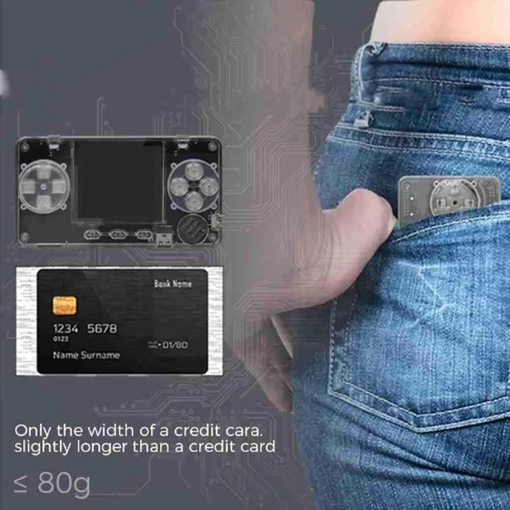 

Mini Card Machine Handheld Pocket Portable Handheld Game Device Hand-held Console Arcade Gaming Retro G7j2