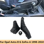 Кожаный чехол для Vauxhall Opel Astra II G Zafira A 1998-2010, чехол для автомобильного ручного тормоза, пылезащитного чехла, рычага переключения передач