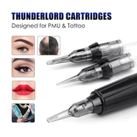 20pcs newest thunderlord power tattoo cartridge liner shader permanent makeup universal tattoo needle 1r for tattoo machine pen