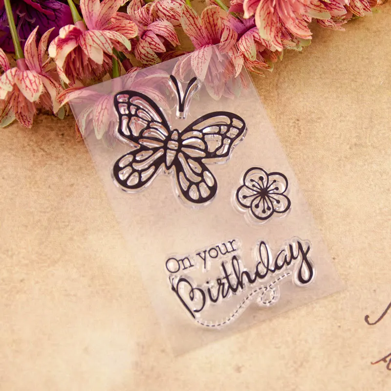 Transparent Clear Silicone Stamp/Seal for DIY scrapbooking/photo album Decorative clear stamp sheets | Канцтовары для офиса и