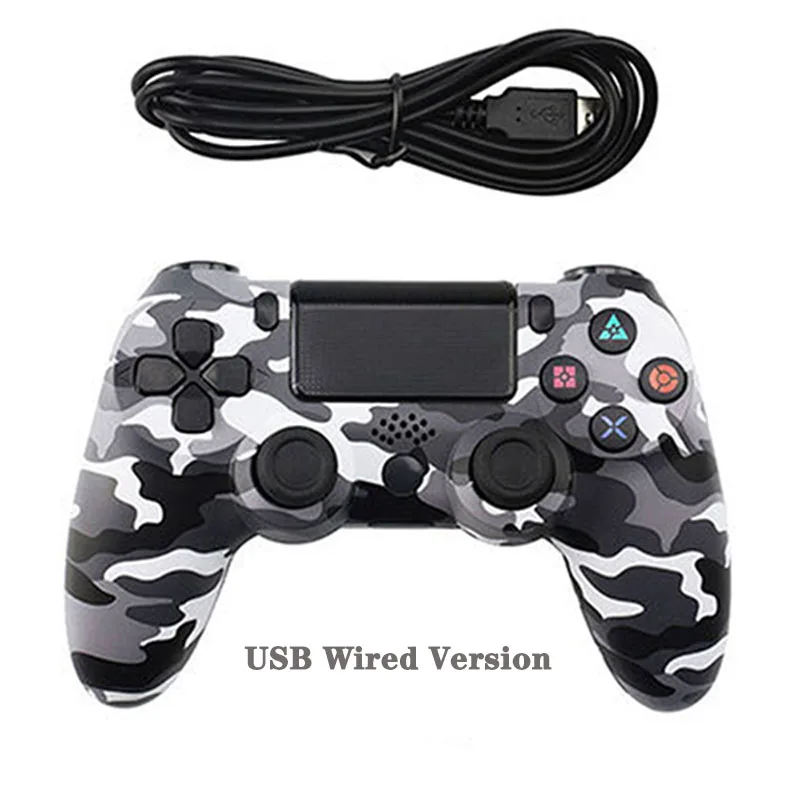 Wired version 3 WUIYBN геймпад PS4 контроллер Bluetooth беспроводной/USB проводной джойстик для SONY Playstation 4 игровой автомат консоль ПК паровой - Цвет: Wired version 3