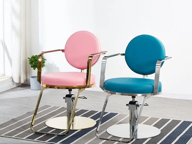 

Подъемный стул для окрашивания и глажки, простой модный парикмахерский стул