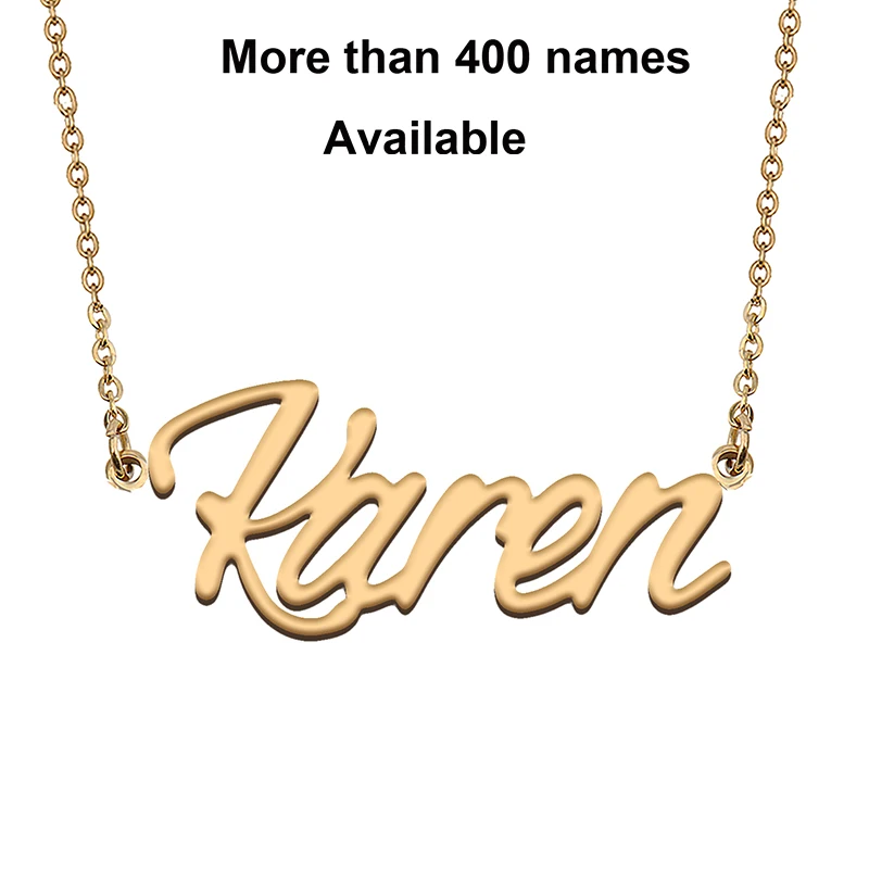 

Karen Kassidy Name Necklaces for Girl Women Family Best Friends Birthday Christmas Wedding Gift Jewelry Present Anniversary