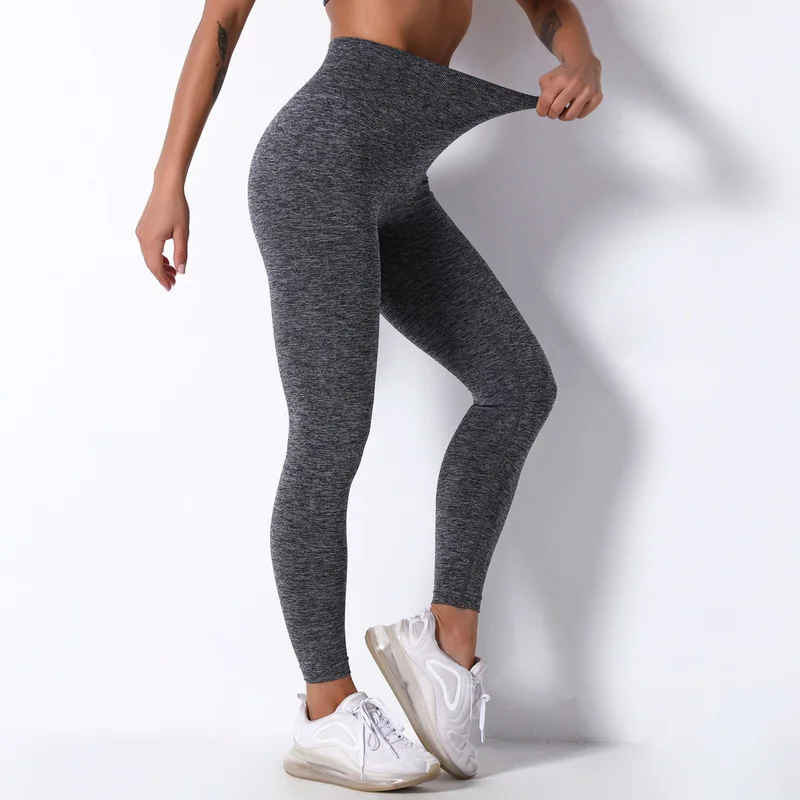 

Solid Seamless Leggings Fitness Push Up Leggings Women Clothing High Waist Pants Simple Women's Pants