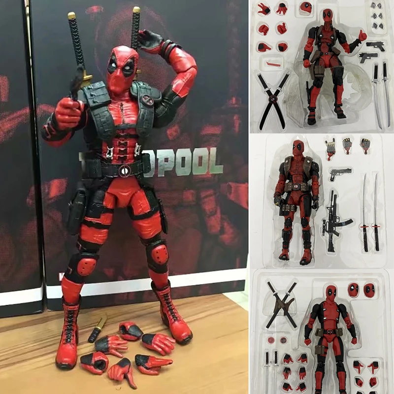 Фильма Дэдпул Рубашки фигурку для тинейджеров Revoltech Ямагучи Сумасшедшие игрушки