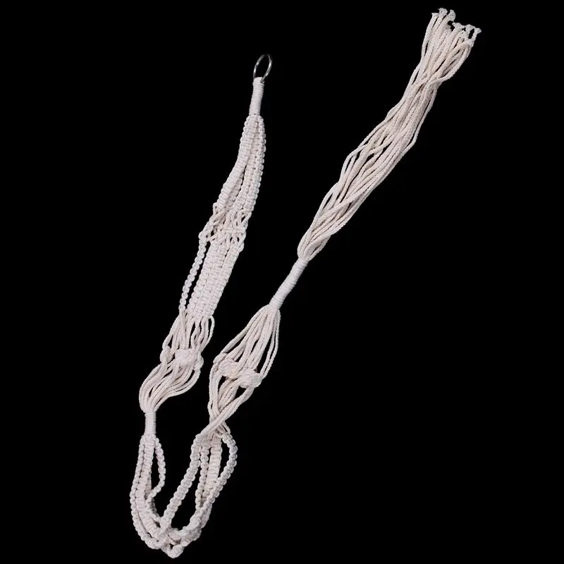 Подвеска для растений из макраме набор 5 комнатных Настенное подвесное Кашпо