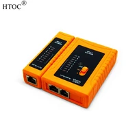 htoc rj45 network cable tester for lan phone rj45rj11rj12cat5cat6cat7 utp wire test tool five kinds of color
