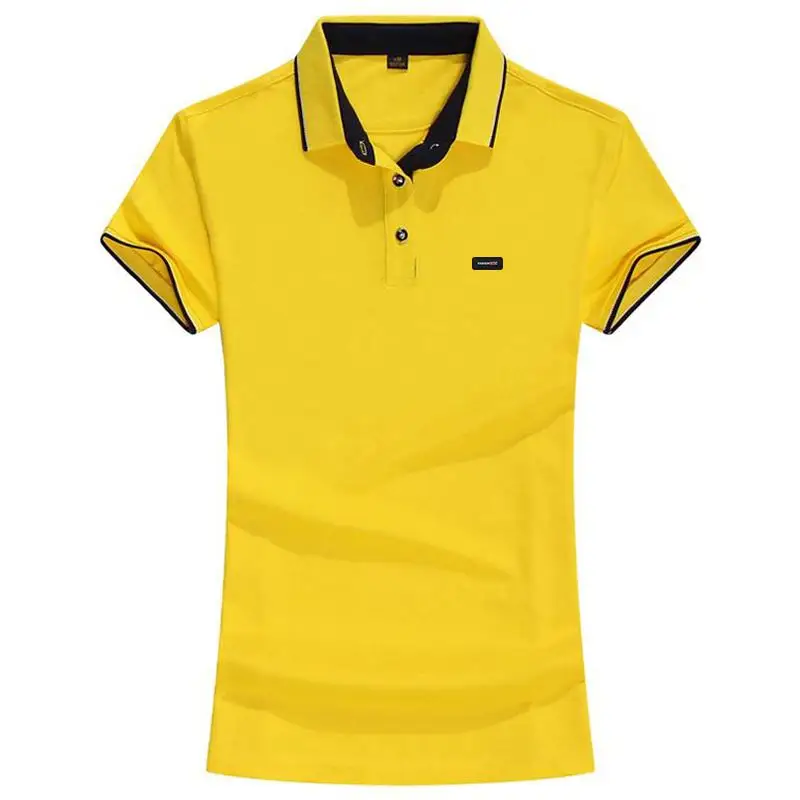 Мода 2020 лето новый стиль женские рубашки поло с коротким рукавом классические