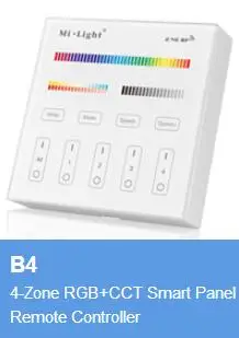 Беспроводной сенсорный контроллер Milight B1 B2 B3 B4 4 зоны 2 ГГц RGBW RGB + CCT затемнение
