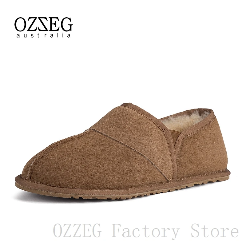 OZZEG/Роскошная брендовая мужская обувь Ботинки из натуральной кожи Австралийская