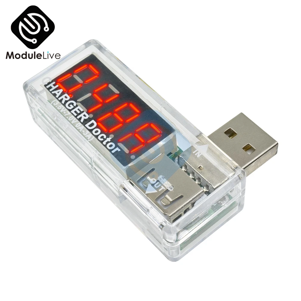 Новый цифровой дисплей мини USB измеритель напряжения тока тестер батареи