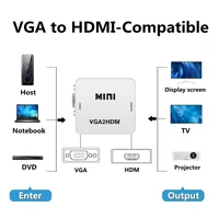 Мини-адаптер MEUYAG, 1080P, VGA-HDMI