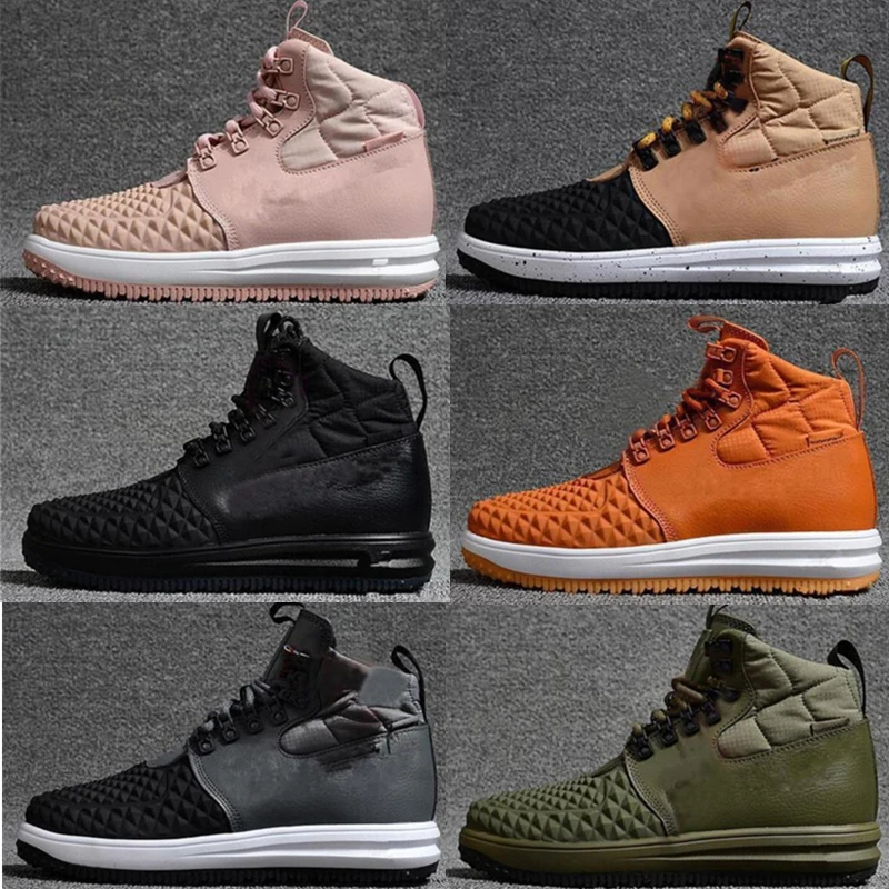 

Forcing 1 Running Shoes Winter Casual High Classics Lace Up Sports Trainers Hiking Triple Black Outdoor Jogging Sneakers US 7-11